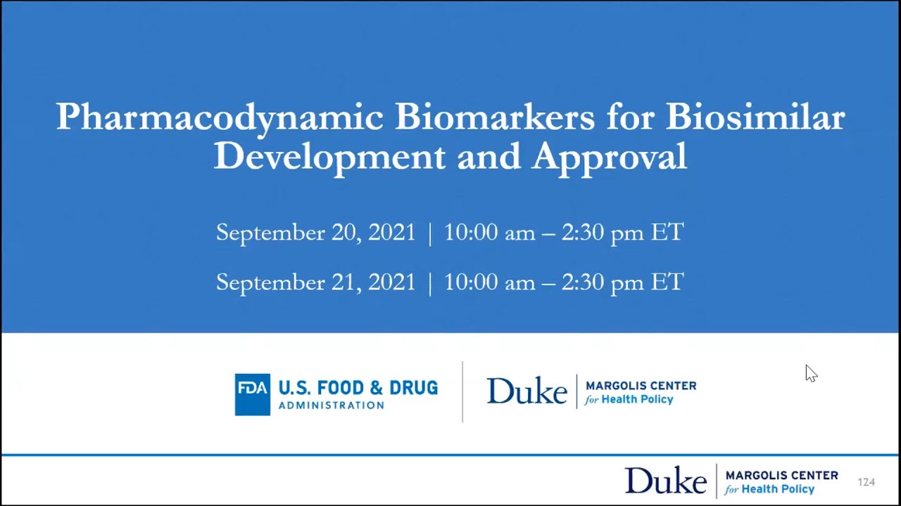 Pharmacodynamic Biomarkers for Biosimilar Development and Approval: Day 2