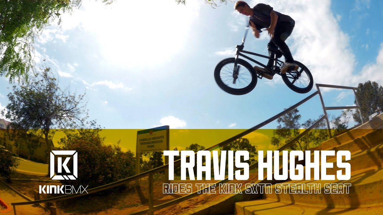 Travis Hughes Rides The Kink SXTN Stealth Seat! - Kink BMX