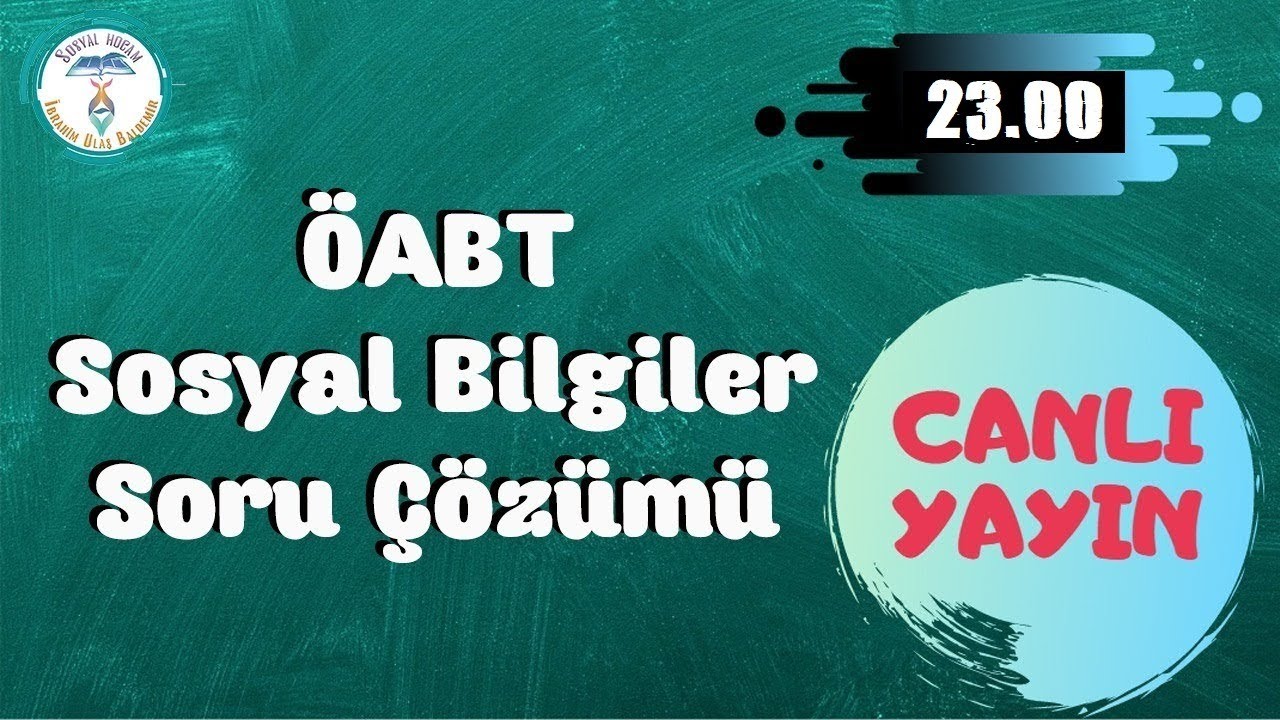 ÖABT Sosyal Bilgiler Yan Bilimler Soru Çözümü