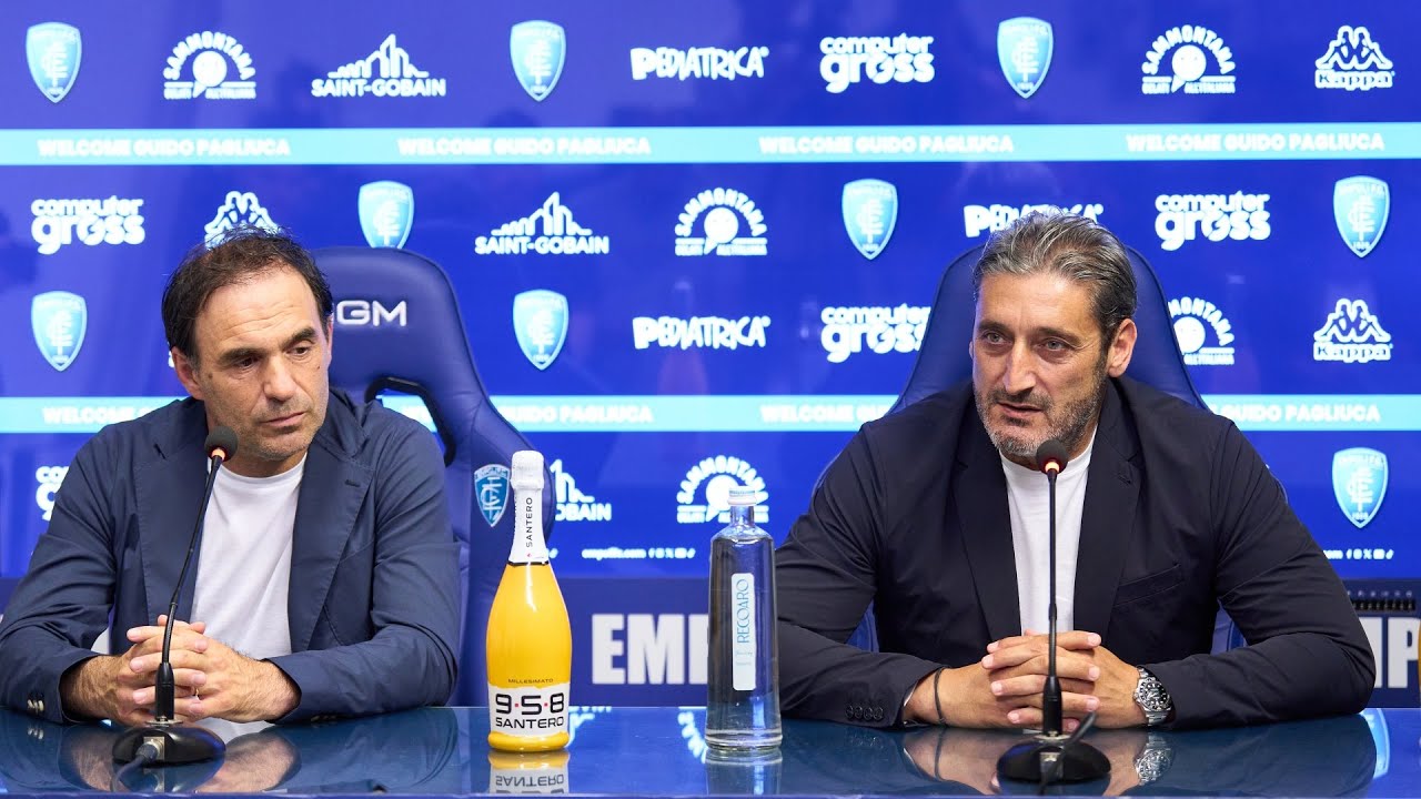 La presentazione del nuovo tecnico azzurro Guido Pagliuca