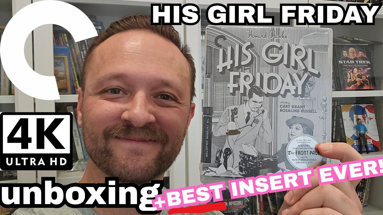 Распаковка His Girl Friday 4K &mdash; ЛУЧШИЙ ВКЛАДЫШ В ИСТОРИИ от Criterion Collection