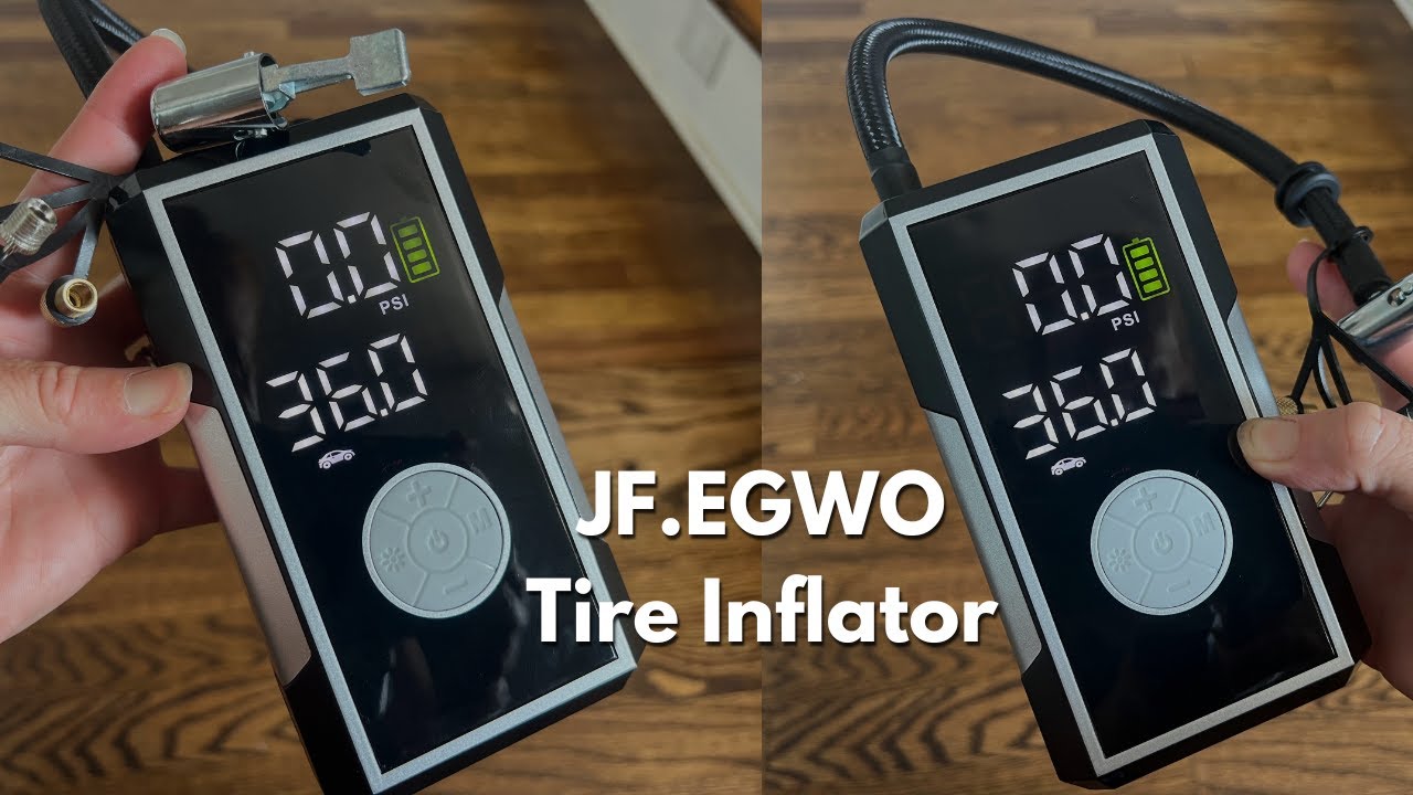 Review: JF.EGWO Tire Inflator Portable Air Compressor | 2X Faster