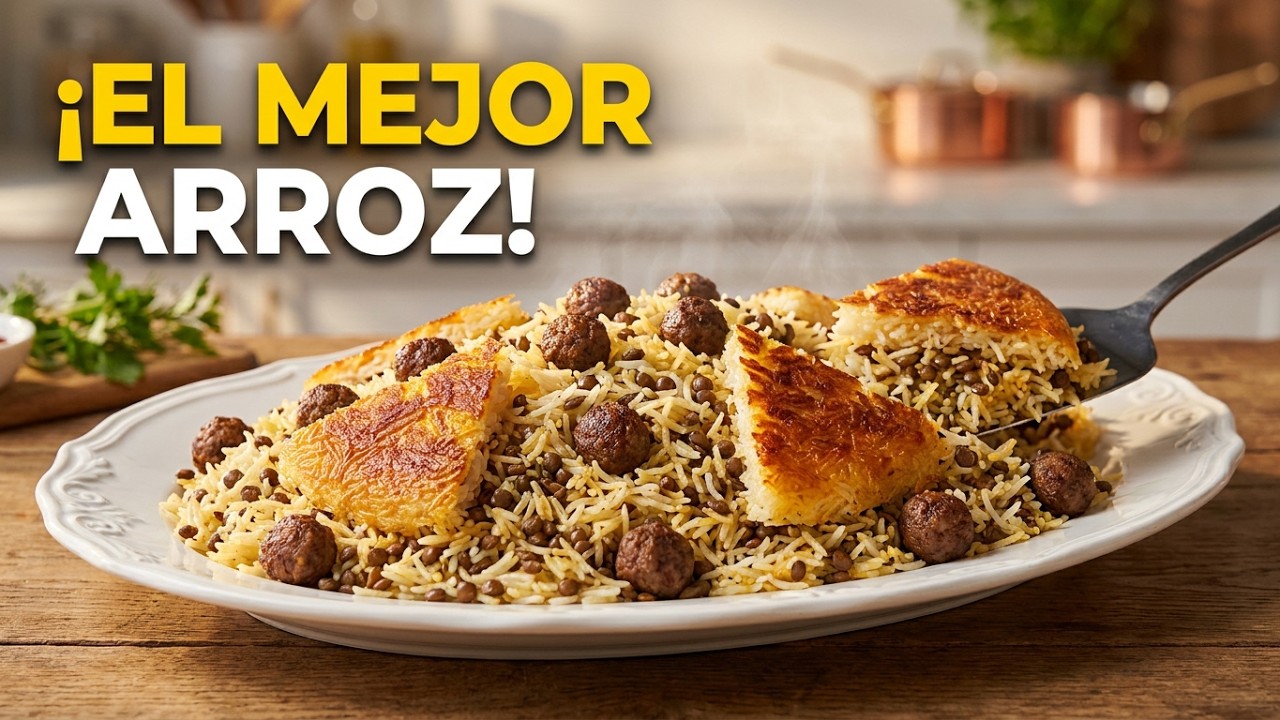 Cómo hacer Arroz con Lentejas y albóndigas al estilo Persa Adas Polow