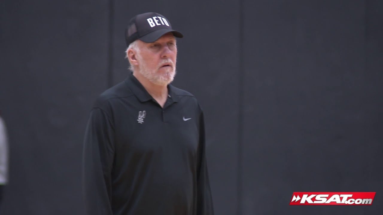 VIDEO: Popovich makes political statement with 'BETO' cap ahead of election day