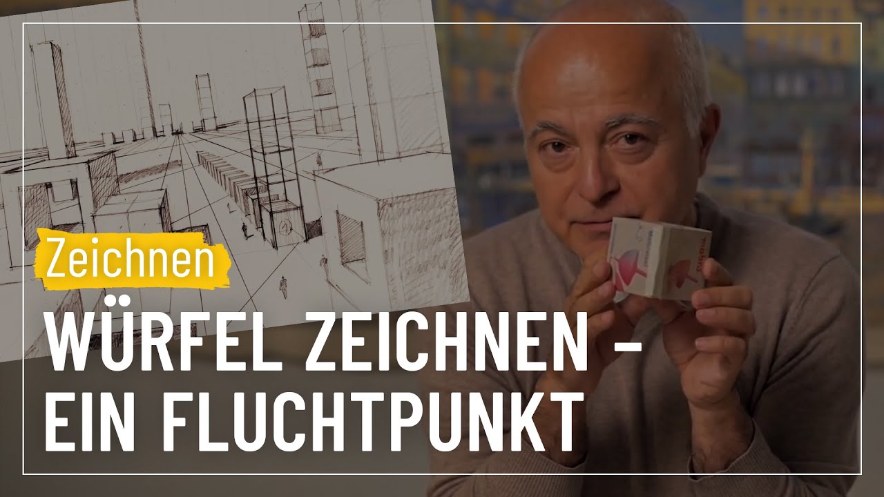 Zeichnen lernen mit Würfeln - 1 Fluchtpunkt | Sehen & Gestalten #17 mit Yadegar Asisi