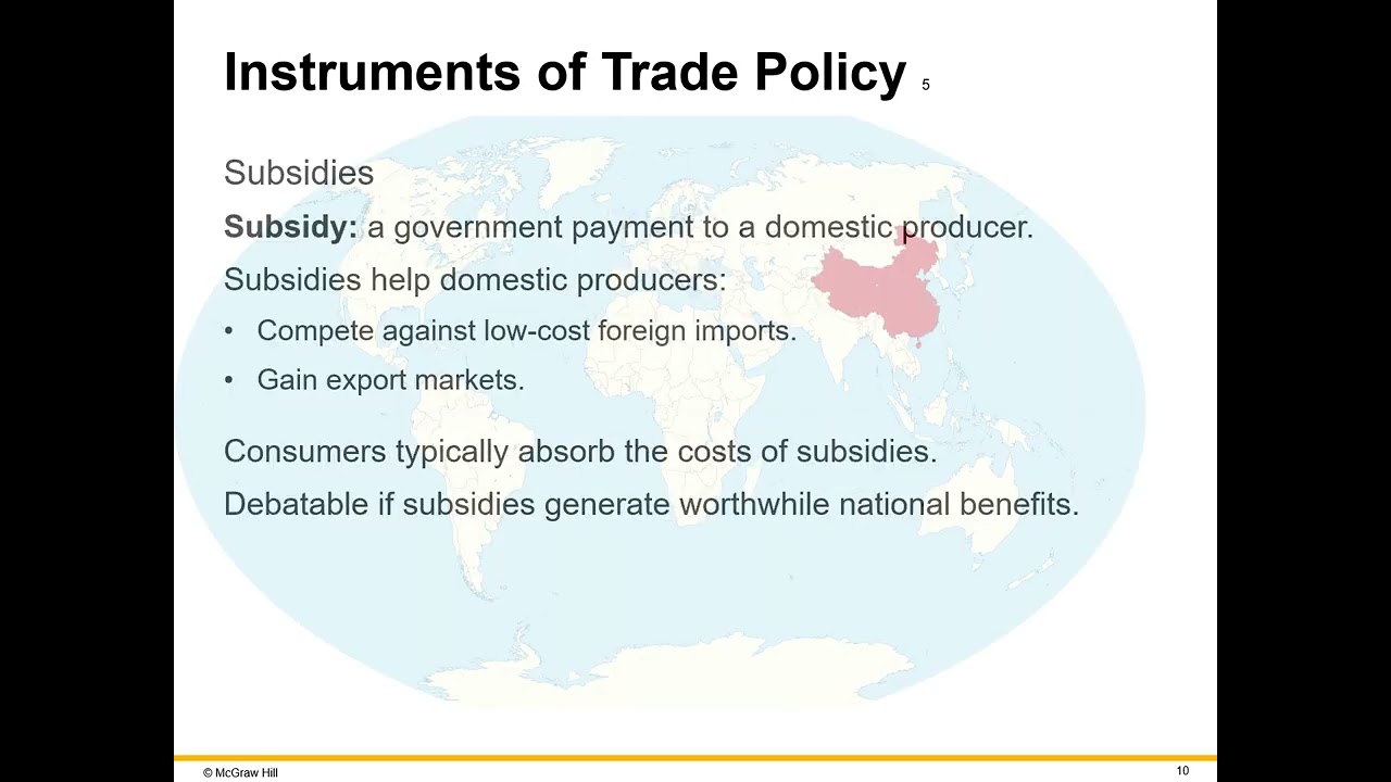 Government Policy and  International Trade Chapter 7