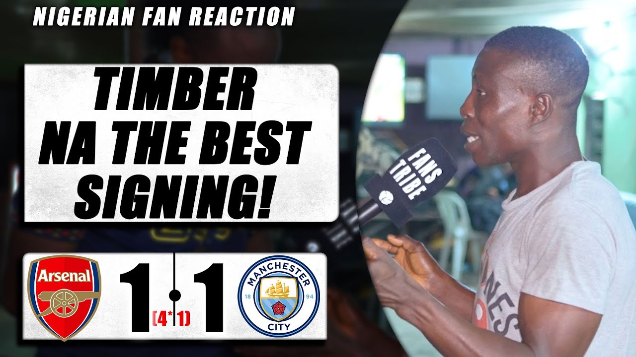 ARSENAL 1-1 (4*-1) MAN CITY -( Michael- NIGERIAN FAN REACTION) - COMMUNITY SHIELD HIGHLIGHTS 22-23