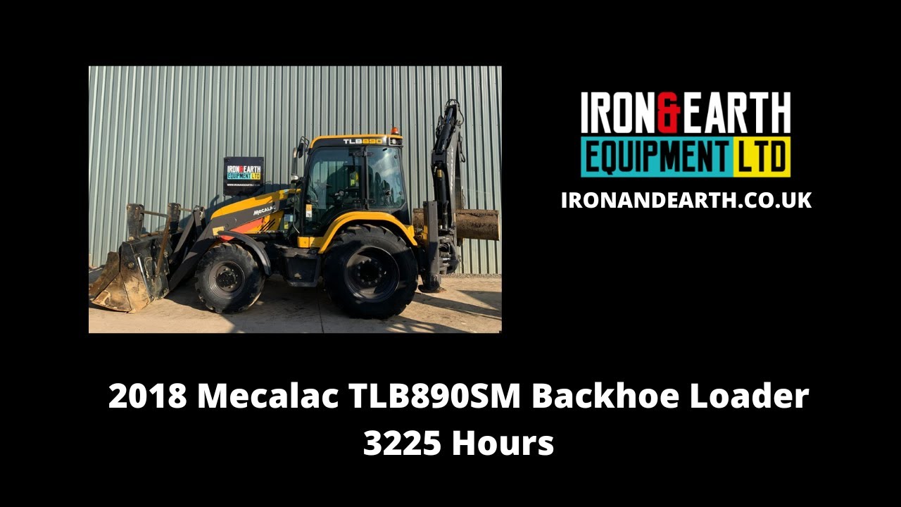2018 Mecalac TLB890SM Backhoe Loader