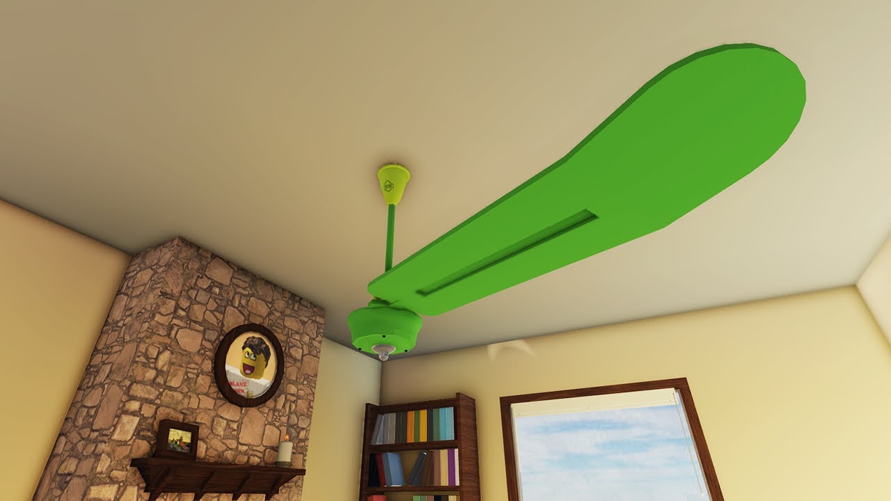 Funny Ceiling Fan Propeller in Suburban House | Roblox