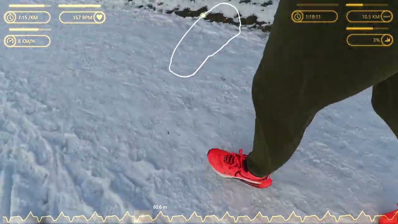 Freezing Snow Run: One Lap around the Beringen Terril