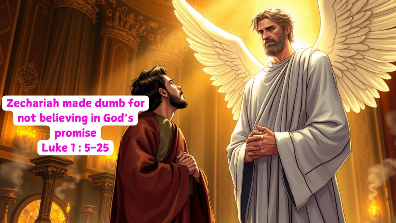 The Birth of John the Baptist Foretold- Short Animated Bible Story #animation #aibible #cartoon