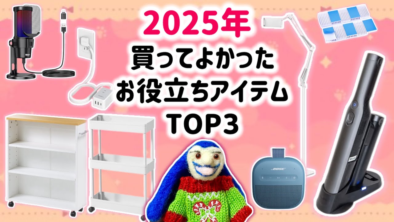 【商品紹介】2025年買ってよかった！お役立ちアイテム✨個人的TOP3