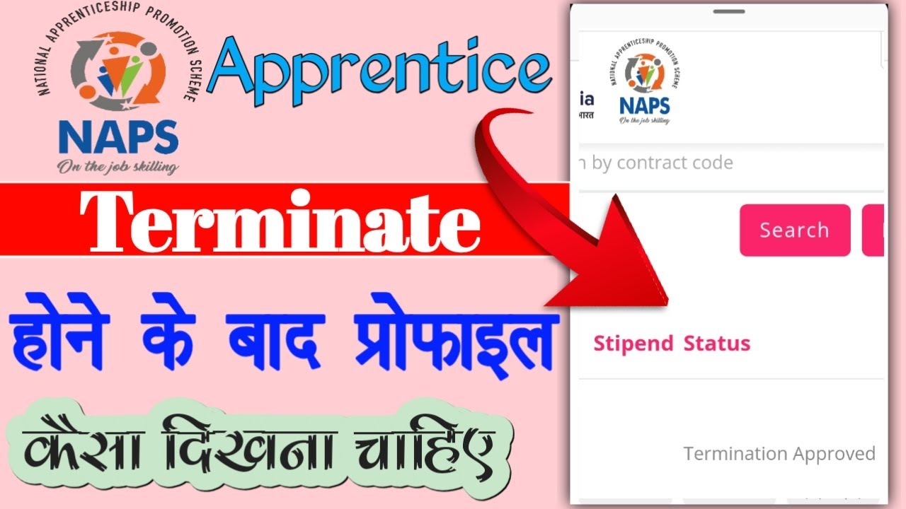 How the NAPS Apprentice Contract Termination Dashboard Looks After Approval || Must Watch for BTe...