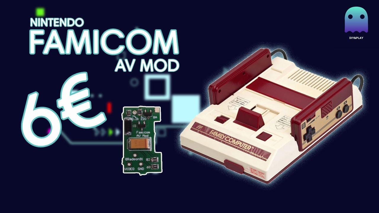 FAMICOM AV Mod, rápido y sencillo de instalar.