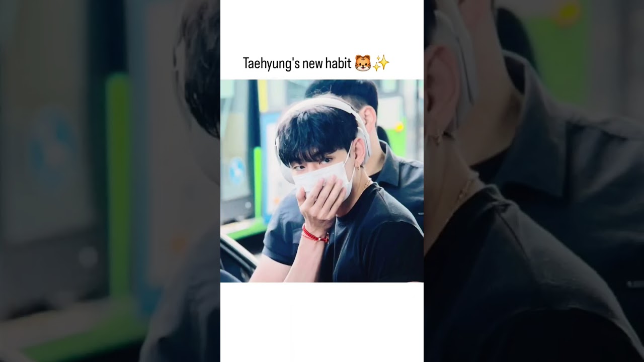 taehyung's cute habit 🐯✨️💜 