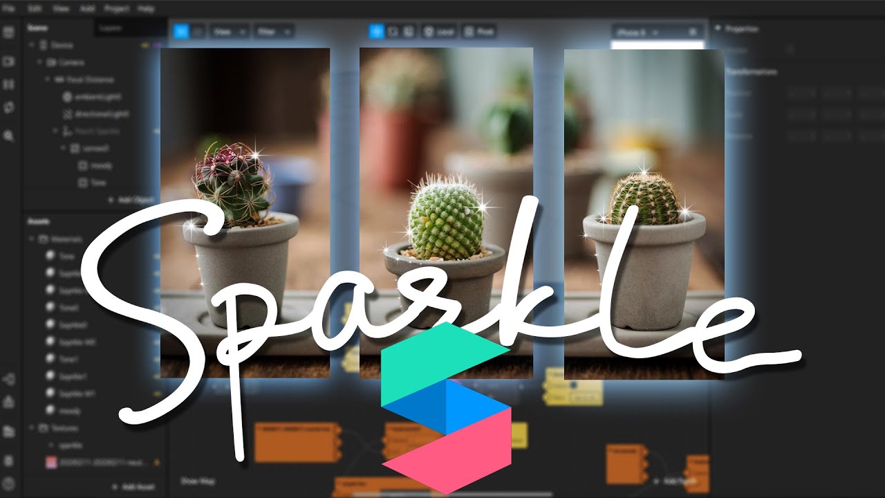 How To Create Sparkle | Gliter Glow | Filter in Spark AR | Tutorial
