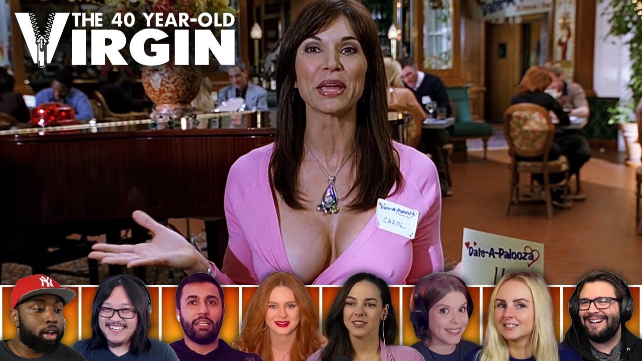 Reactors Reacting to ANDY TRIES SPEED DATING | The 40-Year-Old Virgin (2005)