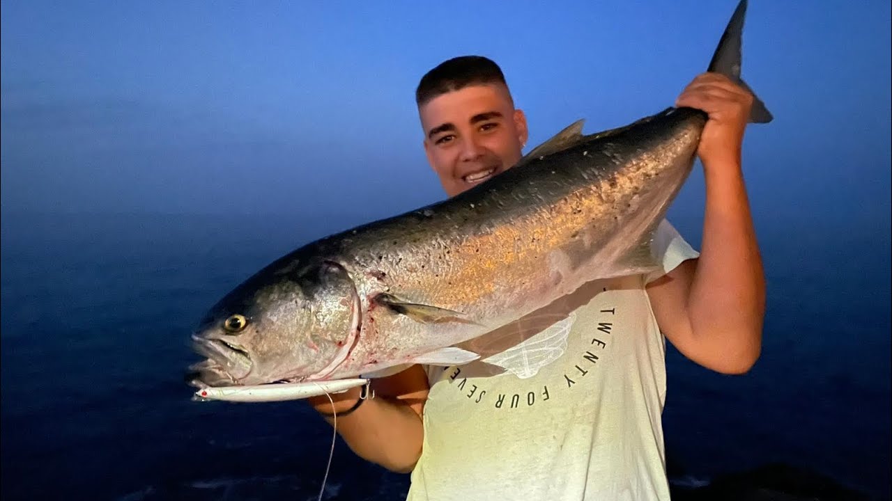 GRAN PEJE AL ATARDECER EN TENERIFE NORTE🎣🌅