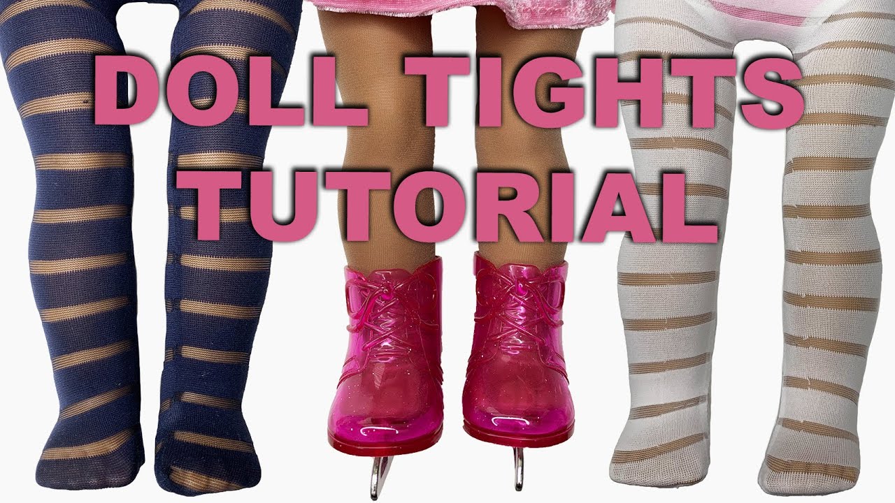 AG DOLL TIGHTS. Step by step sewing tutorial, how to make tights for American Girl Doll. DIY