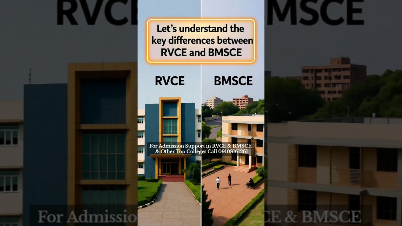 RVCE vs BMSCE: Detailed Review of Computer Science Engineering Programs #rvce #bmsce