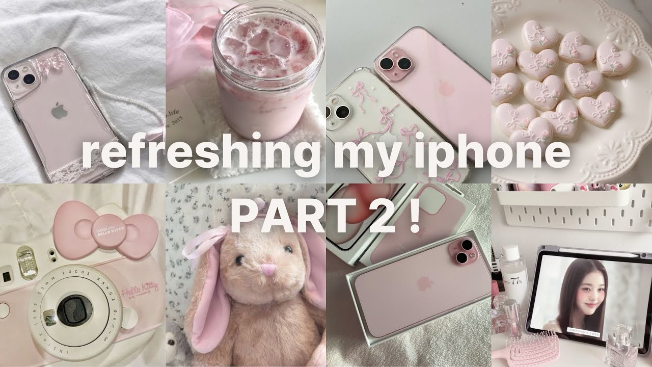 refresh my iphone with me pt2 ! | phone tours | requested compilation | 💗🐰