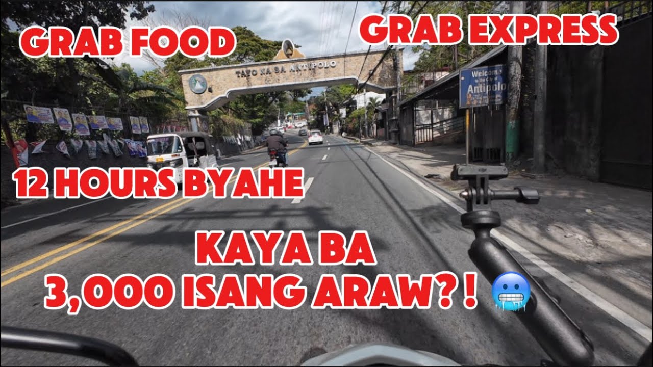 KAYA BA 3k ISANG ARAW?! 🥶 | 12 HOURS BYAHE | GRAB EXPRESS | GRAB FOOD | Boss G TV |