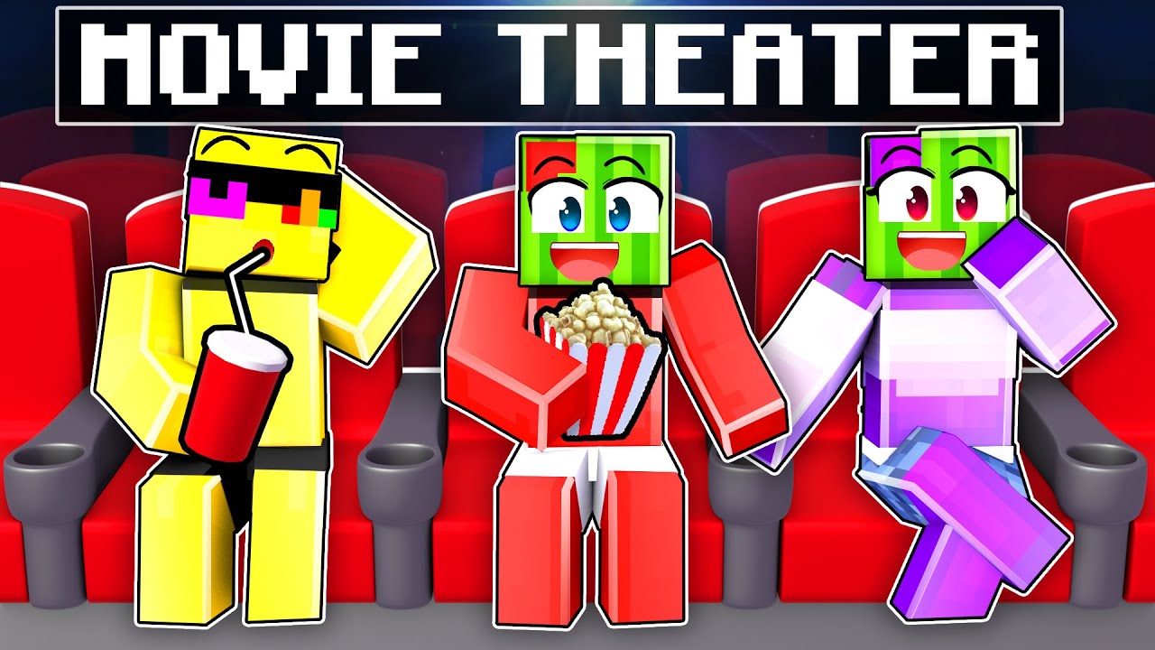 We Opened A CINEMA In Minecraft (SUNNY and MELON Movie)