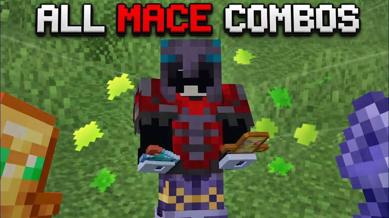 The ULTIMATE MACE COMBOS Which Are Broken!! Epic Combos! #minecraft #gaming 