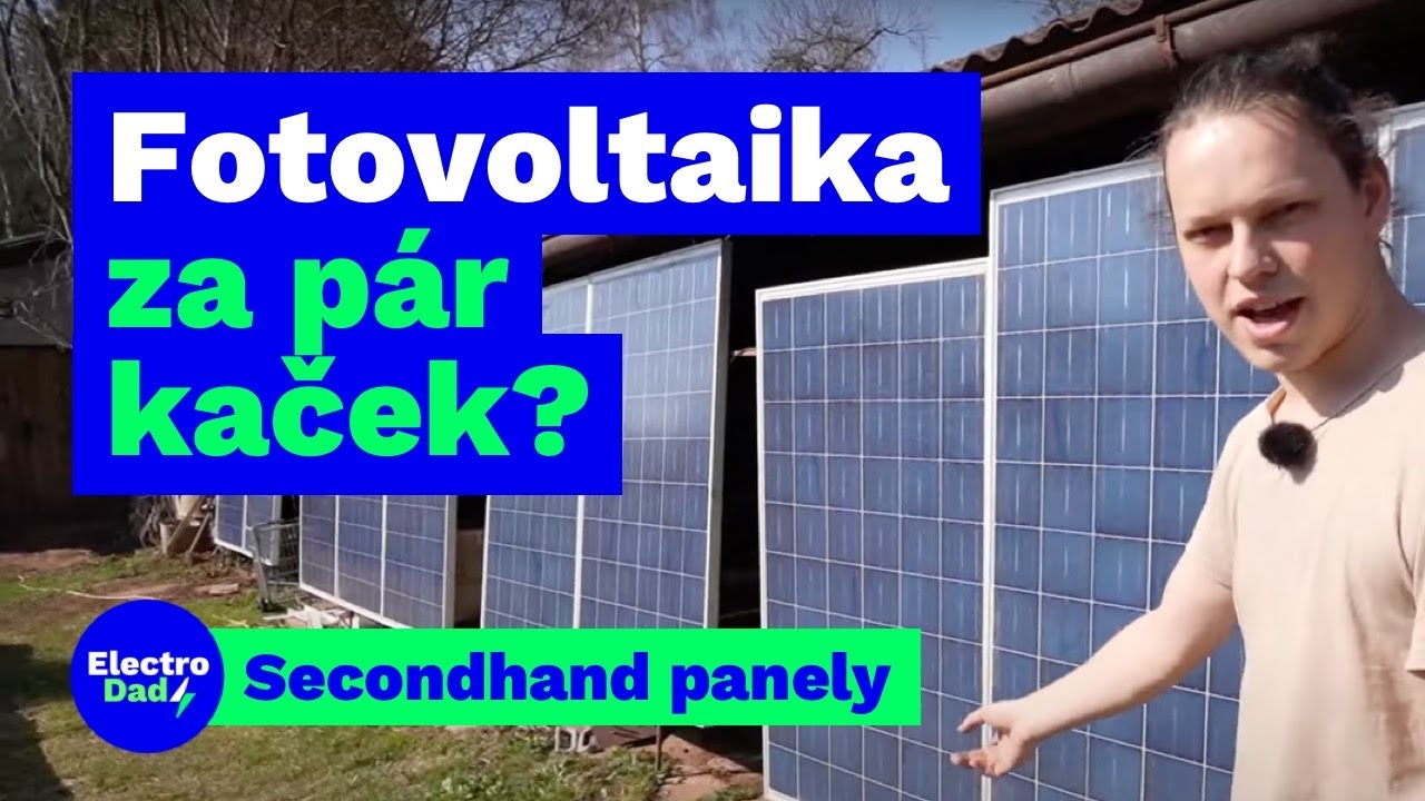 Fotovoltaika za pár kaček (ze secondhandových panelů)? | Electro Dad # 367
