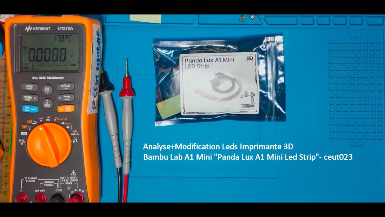 Analyse+Modification Leds Imprimante 3D Bambu Lab A1 Mini 