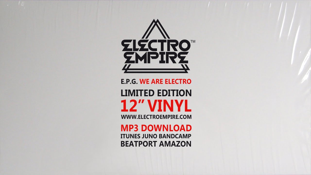EPG - We Are Electro (Extended 12'' Mix) Electro Empire 002 Electrofunk vinyl vocoder miami bass