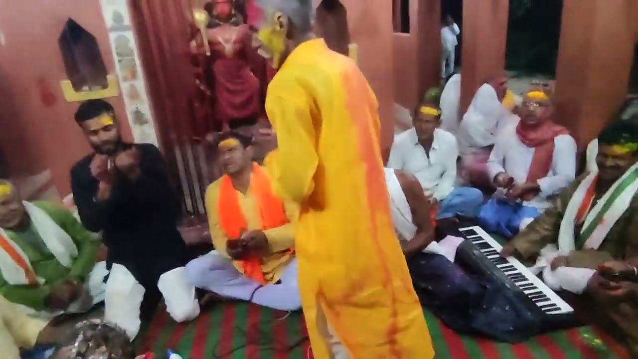 Holi celebration of village.