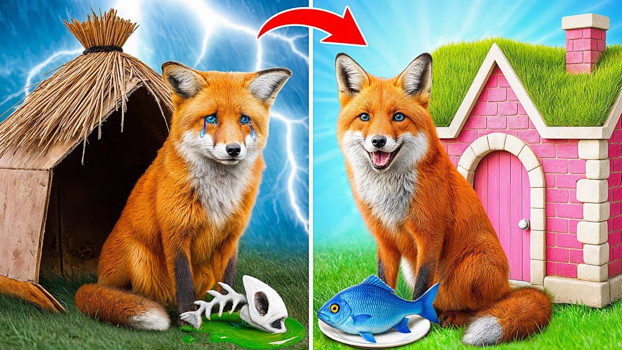 We Build Secret House for Fox by Multi DO Smile