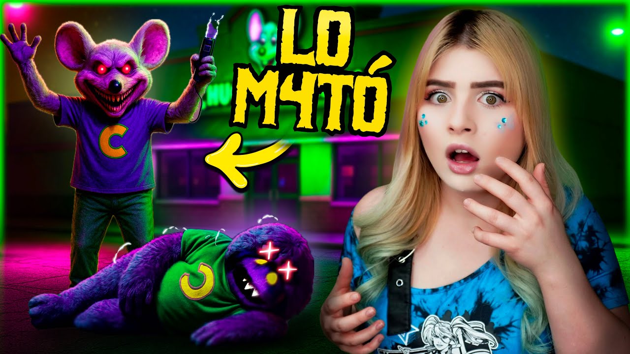 🟢 FUI al CHUCK E CHEESE en la NOCHE y el RATON M4TO a MR.MUNCH!! 😱🧀😈