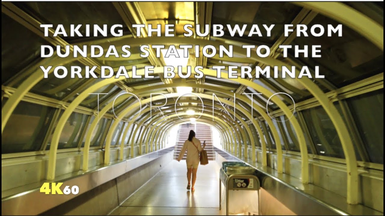 Toronto Subway Ride To Yorkdale Bus Terminal - From Dundas To Yorkdale Stn To Meet My Visiting Pal