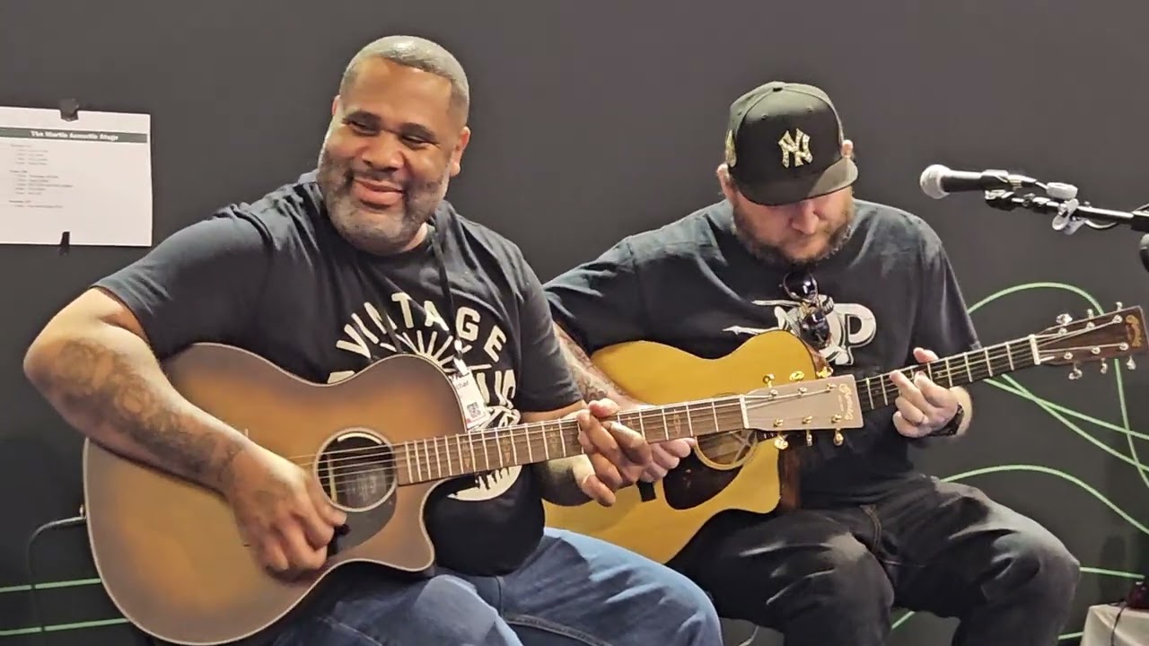 Josh Smith and Kirk Fletcher at NAMM 2024