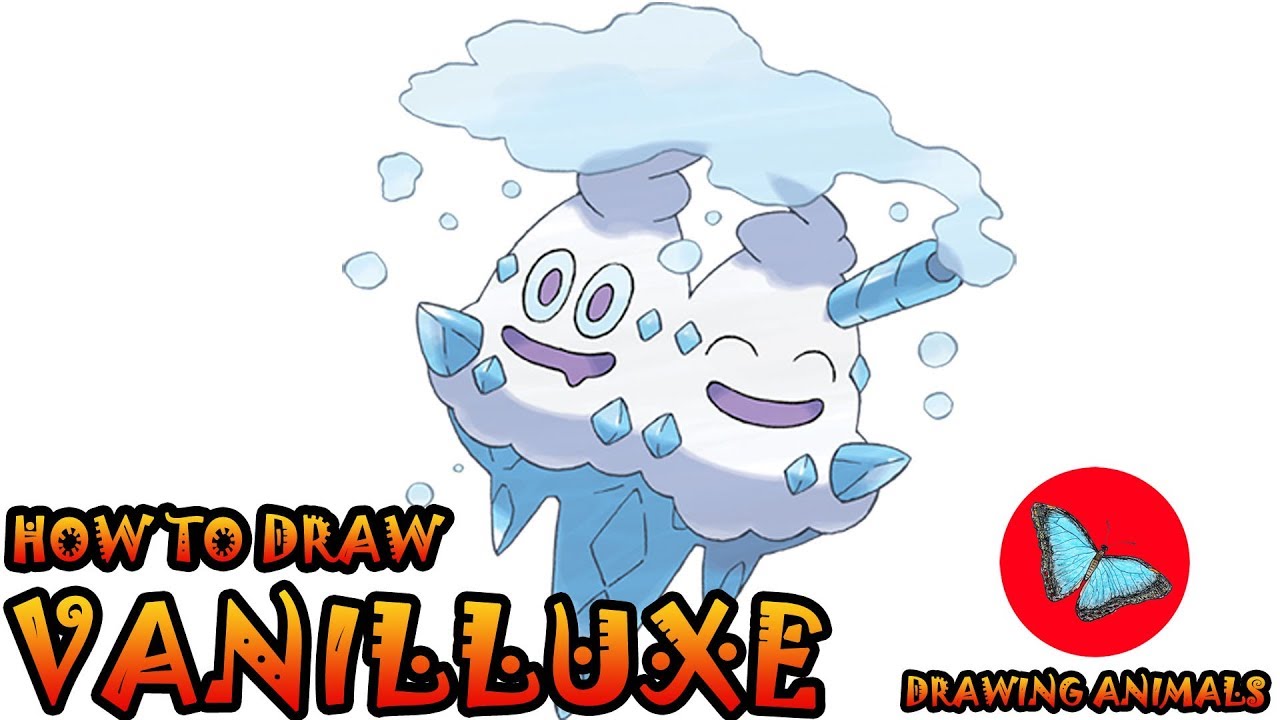 How To Draw Vanilluxe Pokemon | Drawing Animals