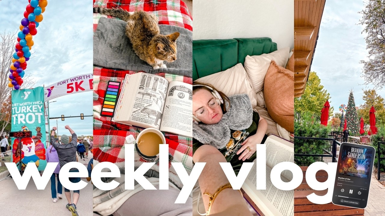 i threw my back out and sobbed while reading this book | WEEKLY VLOG