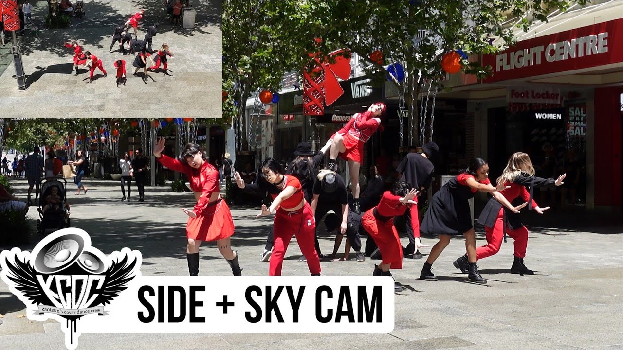 [KPOP IN PUBLIC] EVERGLOW (에버글로우) | FIRST | SIDE + SKY CAM [KCDC] | AUSTRALIA