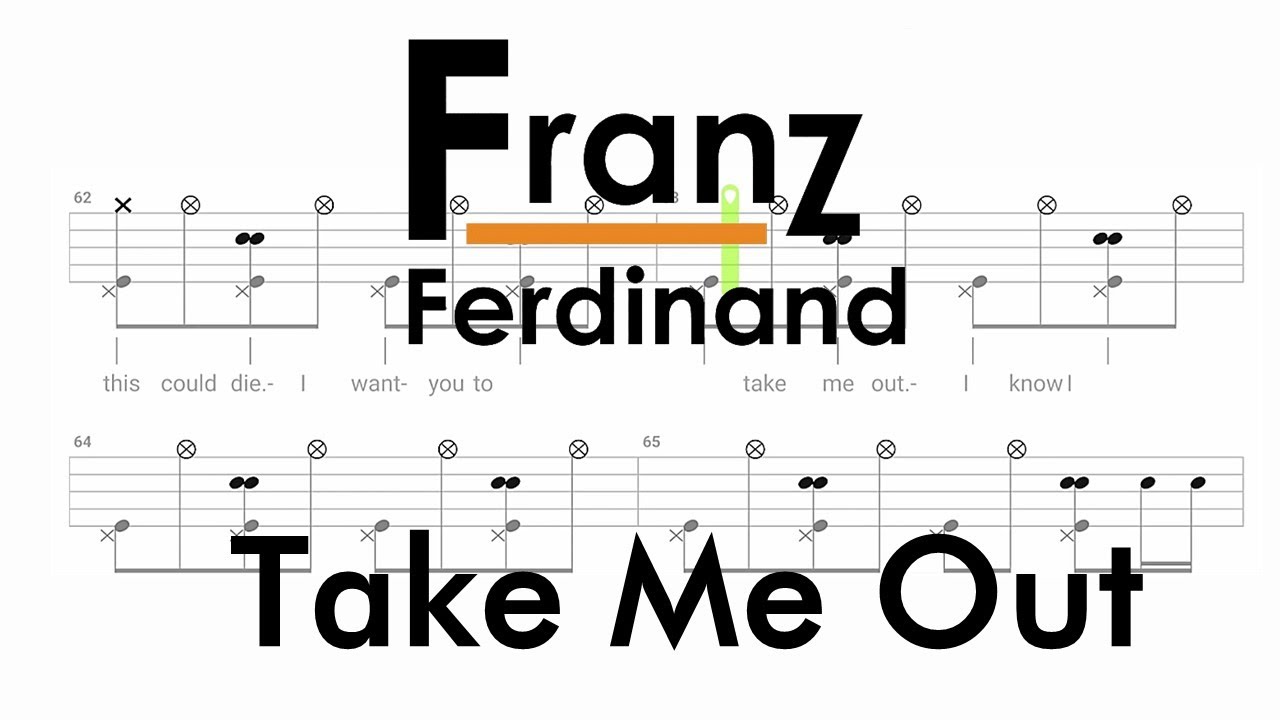 Franz Ferdinand - Take Me Out (🔴 Drum Notation | Tutorial) @chamisdrums Bass Tabs On @ChamisBass