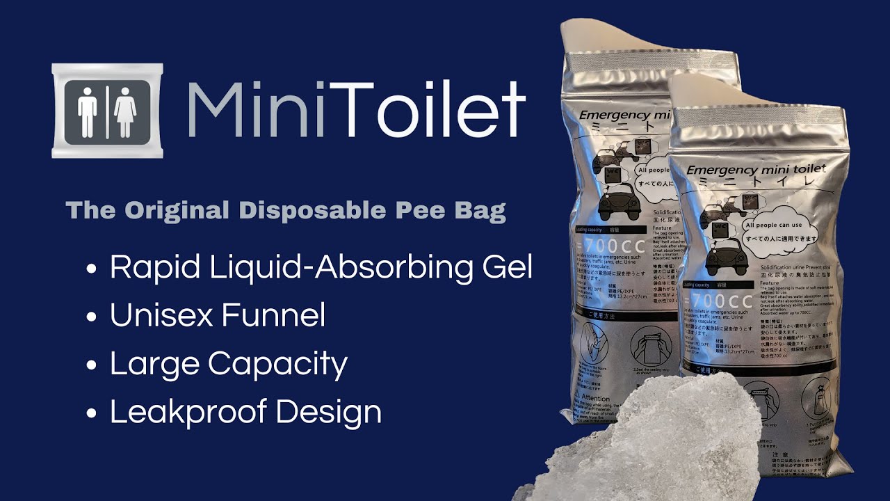MiniToilet | Disposable Urine Bags with Gel