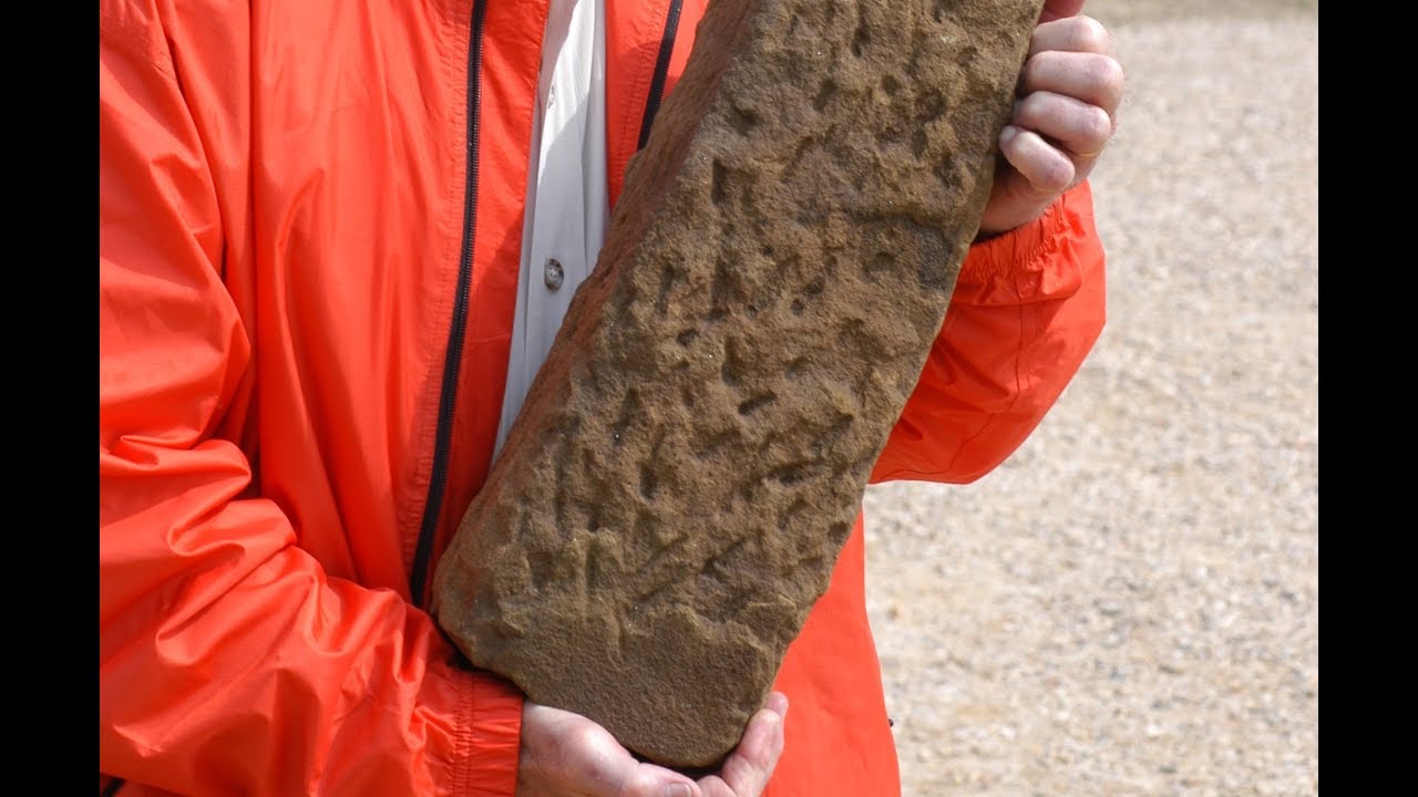A possible Roman stone and other cobbles brought to Jamestown as ballast