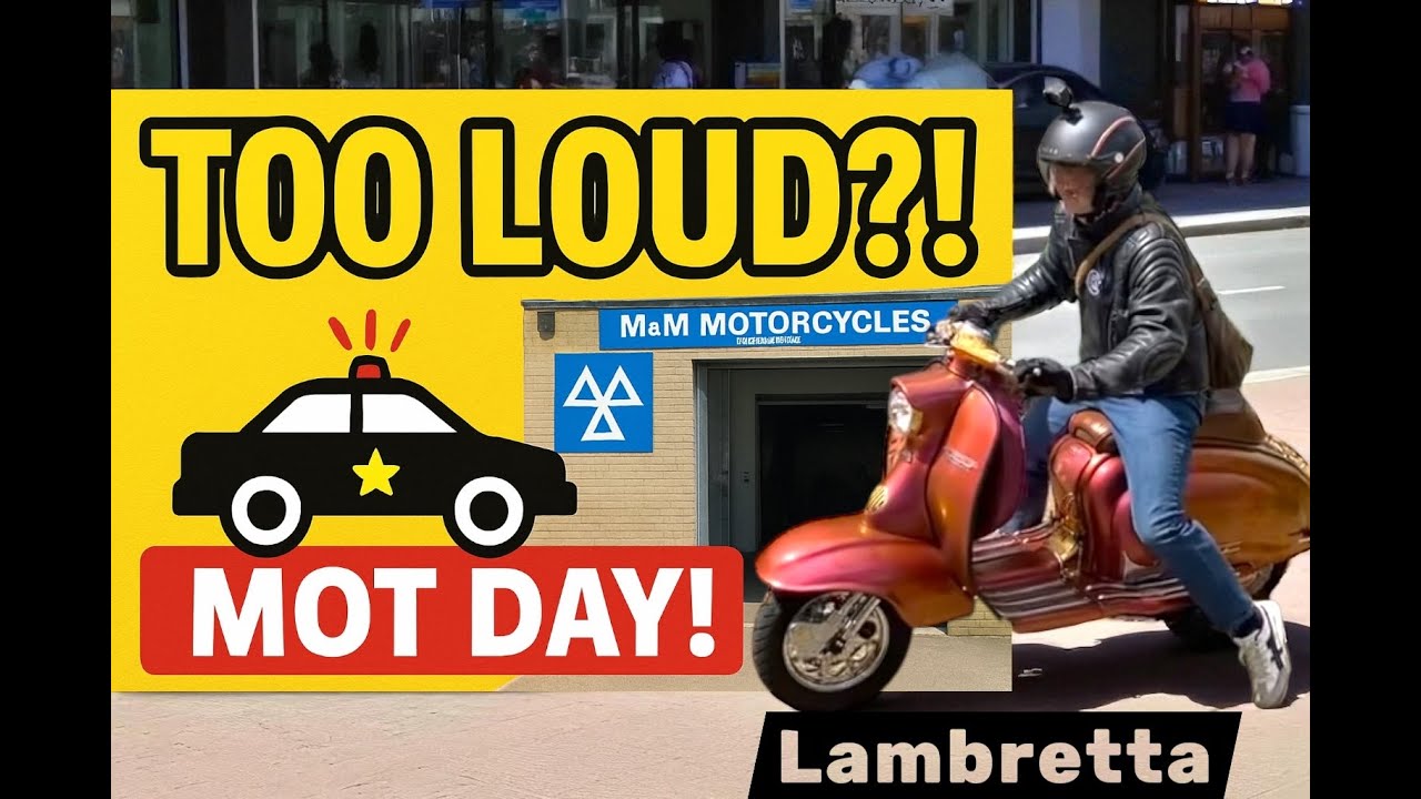 Johnny takes our beloved custom Lambretta Bobby for his MOT test — and it’s quite the adventure! 🛵✨