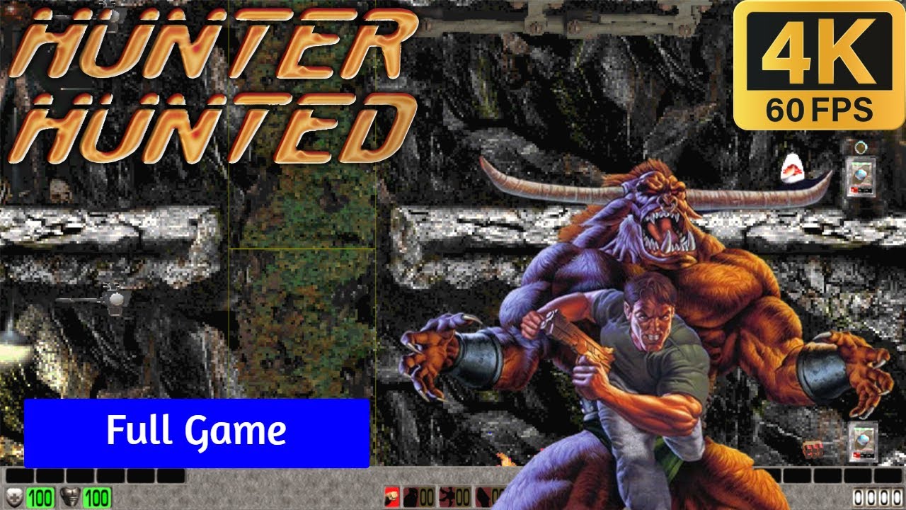 Hunter Hunted PC (1996) - Full Gameplay/Walkthrough - 4K