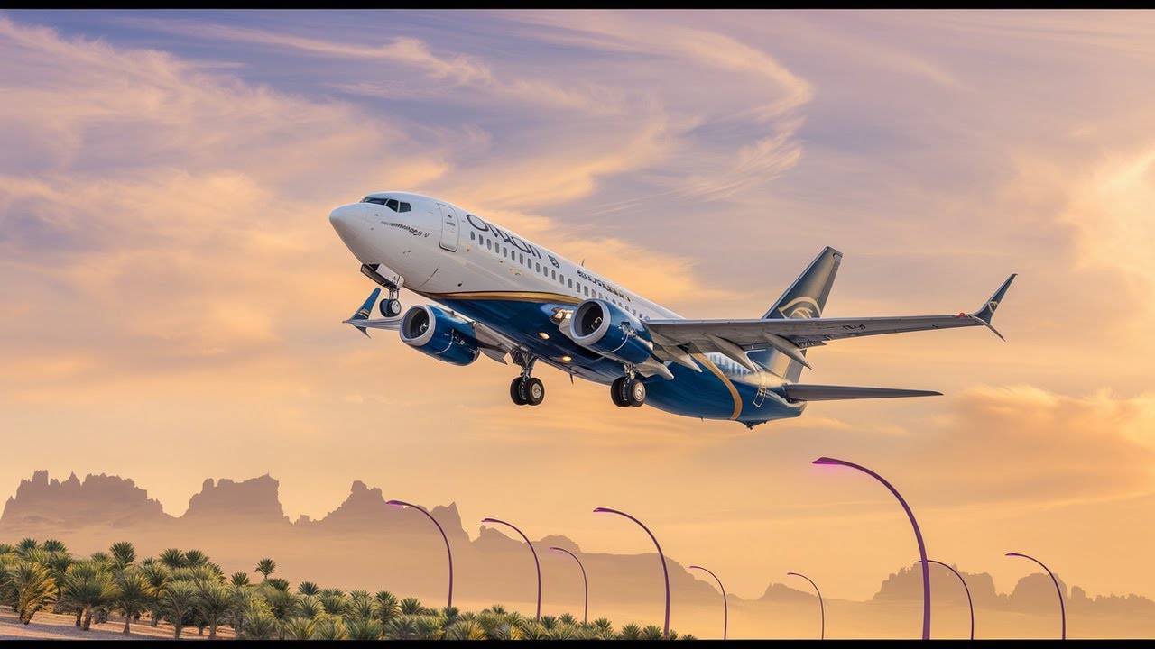 هبوط وإقلاع الطائرات في مطار مسقط || Take off and Landing at Muscat Airport 4K 2024