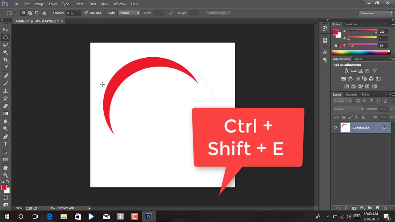 create Half Moon By Photoshop | Samiul Siddique Shakil