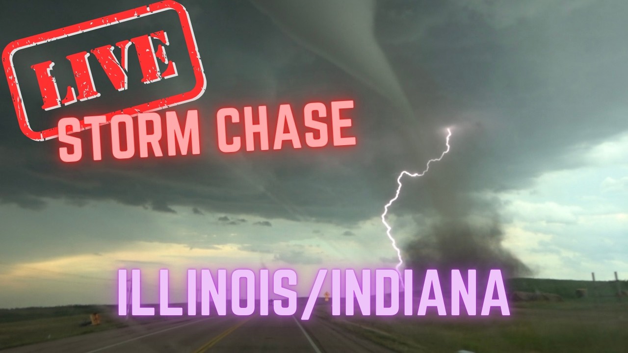 LIVE Tornado Outbreak Potential in Illinois and Indiana - Storm Chasing Live