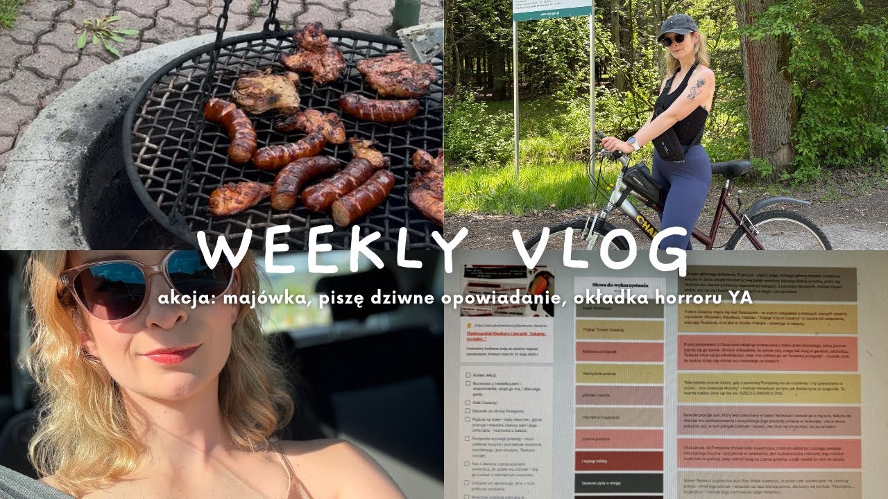 Akcja: Majówka 💛 Piszę... opowiadanie 📝Pokazuję okładkę! 📗 WEEKLY VLOG