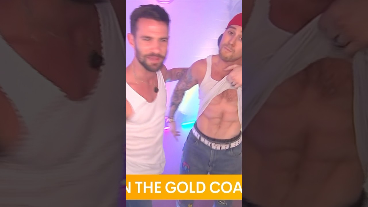 Male Dancers Heat Up Morning TV LIVE #sunriseon7 #maledancers #magicmike #dancer