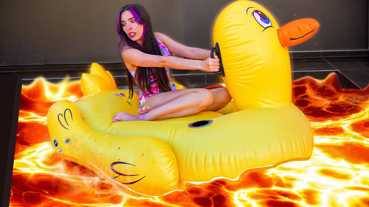 LA PISCINA ES LAVA !! NOS QUEMAMOS ? 🔥